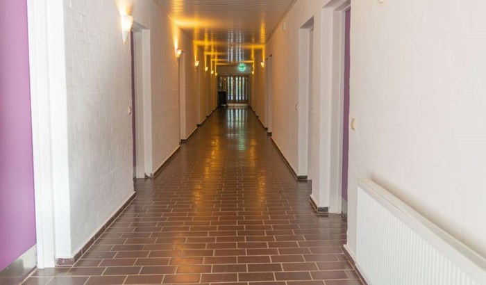Gang Paa Vaerelsesfloejen Paa Lejrskole Og Kursuscentret Christianslyst Ved Soenderbrarup